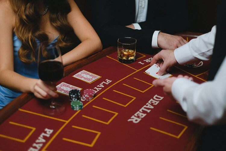 Playing Blackjack at a Casino